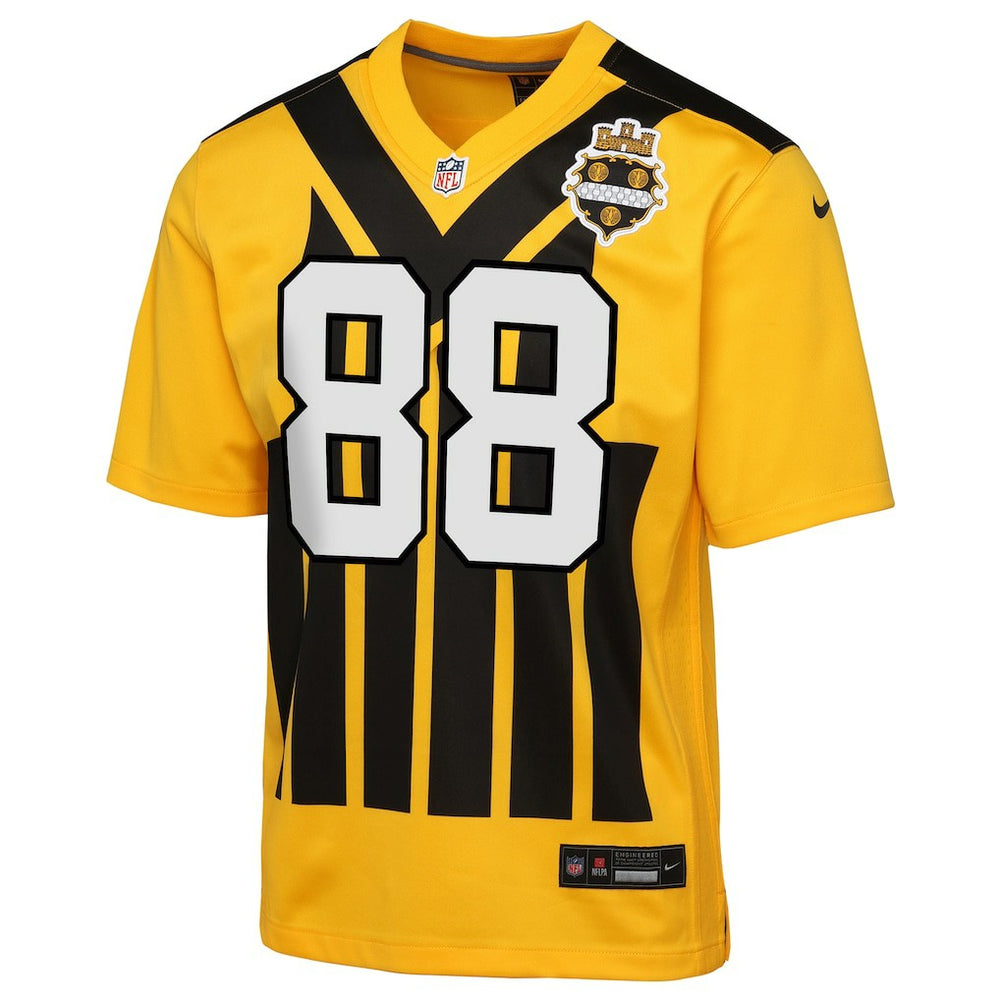 NFL Pittsburgh Steelers Pat Freiermuth  Youth Alternate 1933 Throwback Game Jersey