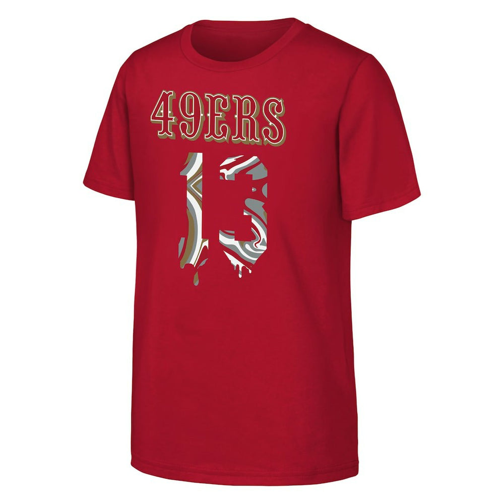 NFL San Francisco 49ers Brock Purdy  Outerstuff Youth Mainliner Drip Player Name & Number T-Shirt