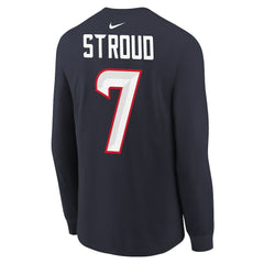 NFL Houston Texans C.J. Stroud  Youth Player Name & Number Long Sleeve T-Shirt