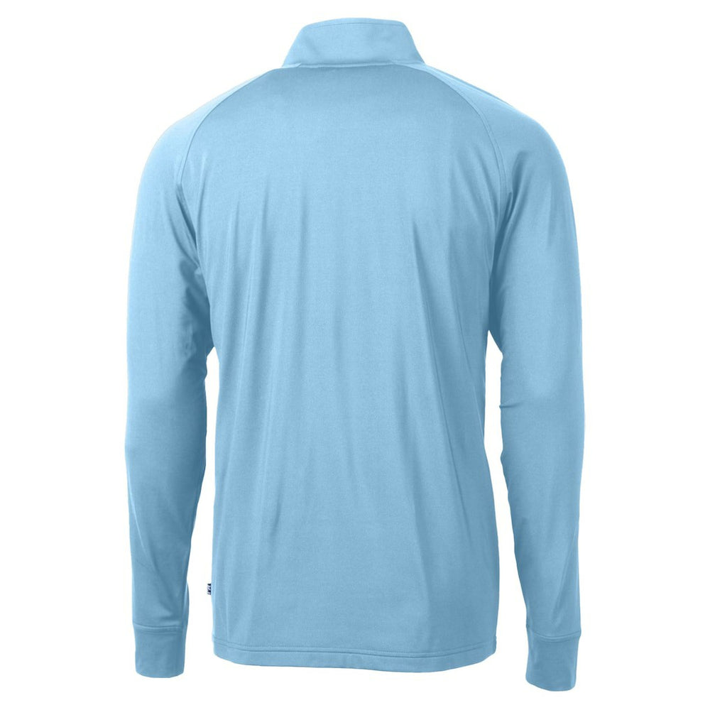 NFL New York Jets Cutter & Buck Raglan Adapt Eco Knit Stretch Recycled Quarter-Zip Top