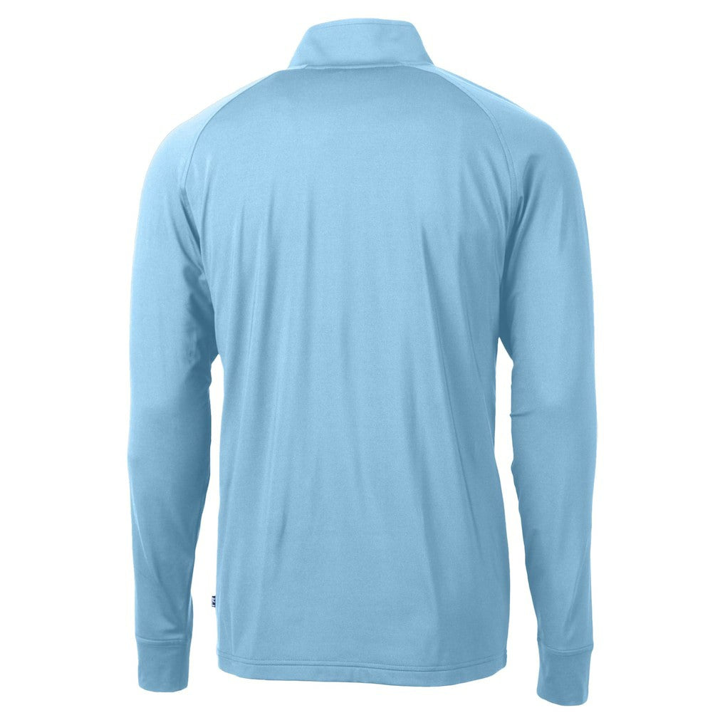 NFL San Francisco 49ers Cutter & Buck Raglan Adapt Eco Knit Stretch Recycled Quarter-Zip Top
