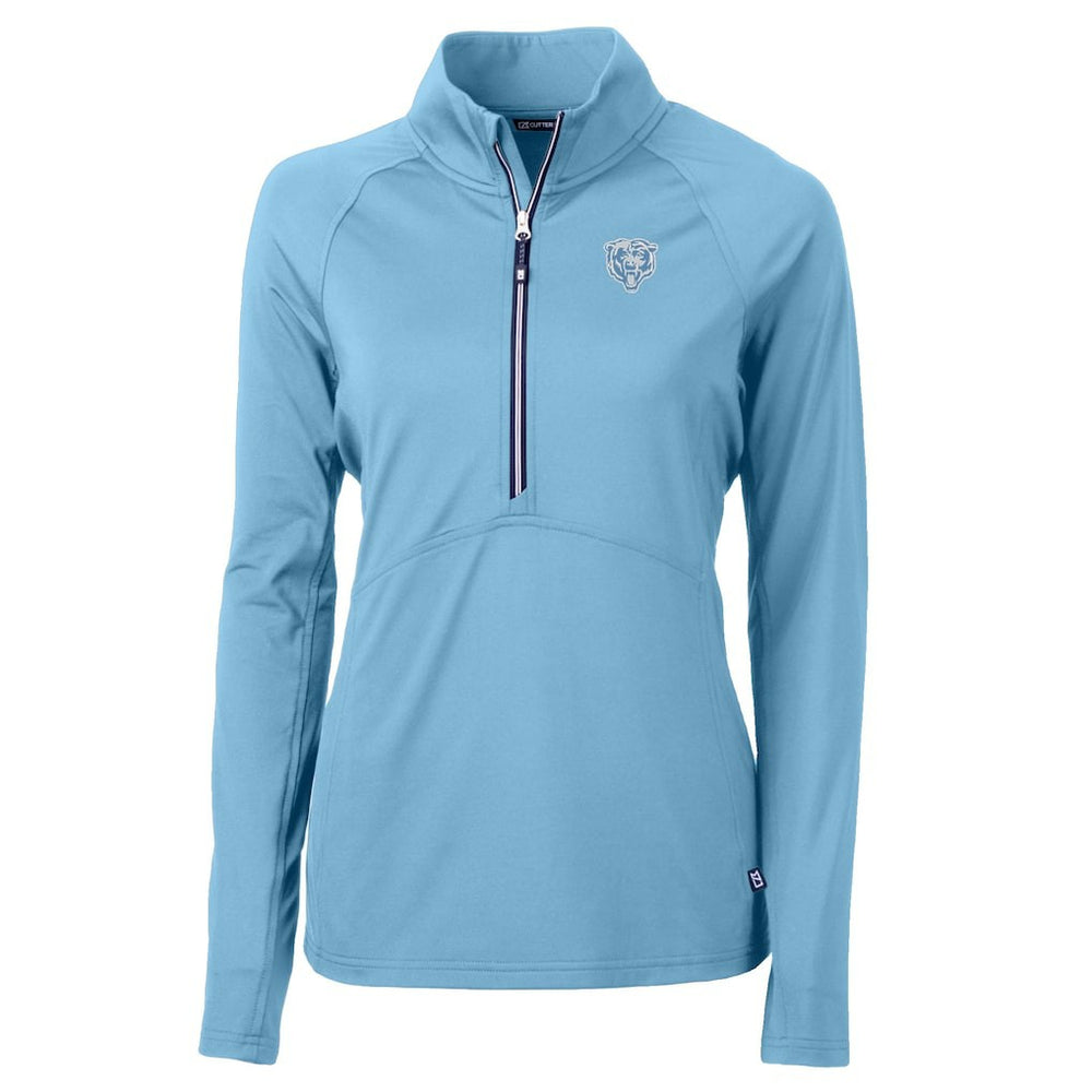 NFL Chicago Bears Cutter & Buck Women's Adapt Eco Knit Stretch Recycled Half-Zip Top