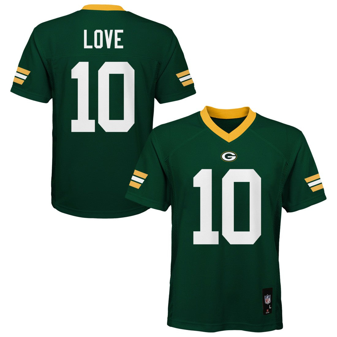 NFL Green Bay Packers Jordan Love  Outerstuff Preschool Replica Player Jersey