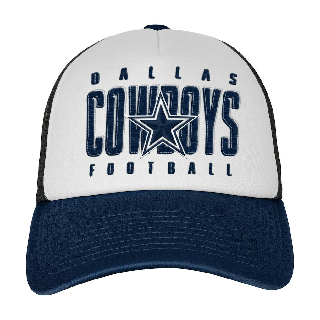NFL Dallas Cowboys Outerstuff Youth Essentials Trucker Adjustable Hat