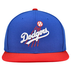 Los Angeles Dodgers Cooperstown Collection Basic Flip Snapback Hat - Royal | Mitchell & Ness
