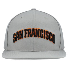 San Francisco Giants Cooperstown Collection Basic Flip Snapback Hat - Gray | Mitchell & Ness