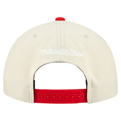 St. Louis Cardinals Cooperstown Collection Basic Flip Snapback Hat - Cream | Mitchell & Ness