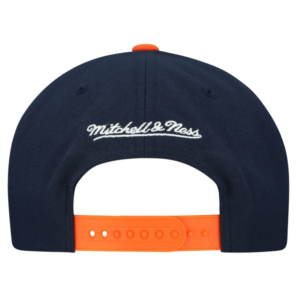 Houston Astros Cooperstown Collection Basic Flip Snapback Hat - White | Mitchell & Ness