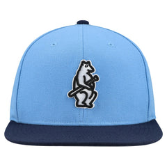 Chicago Cubs Cooperstown Collection Basic Flip Snapback Hat - Light Blue | Mitchell & Ness