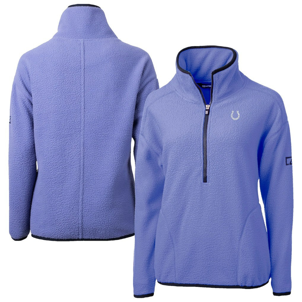 NFL Indianapolis Colts Cutter & Buck Women's Cascade Eco Fleece Half-Zip Jacket