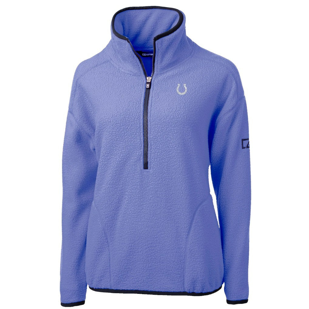 NFL Indianapolis Colts Cutter & Buck Women's Cascade Eco Fleece Half-Zip Jacket
