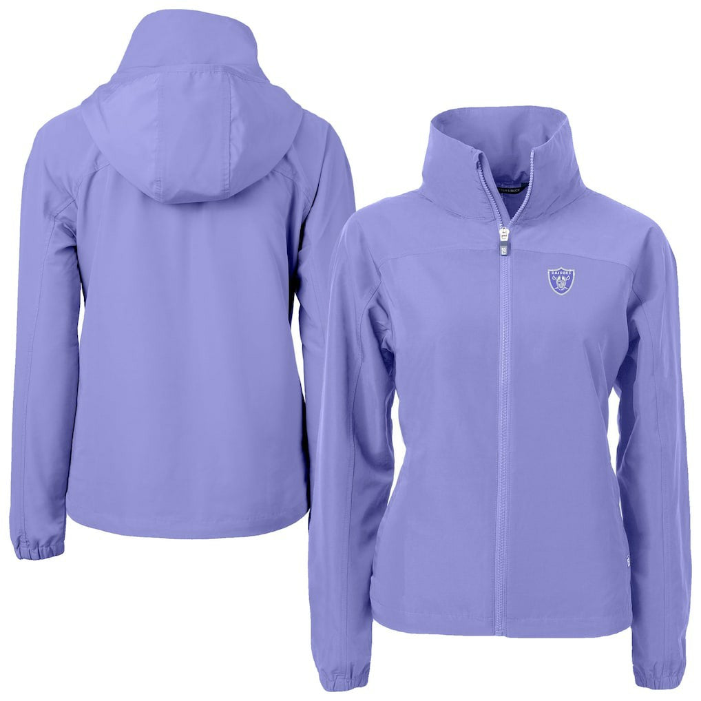 NFL Las Vegas Raiders Cutter & Buck Women's Charter Eco Recycled Full-Zip Jacket