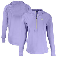 NFL Minnesota Vikings Cutter & Buck Women's Daybreak Eco Recycled Half-Zip Hoodie