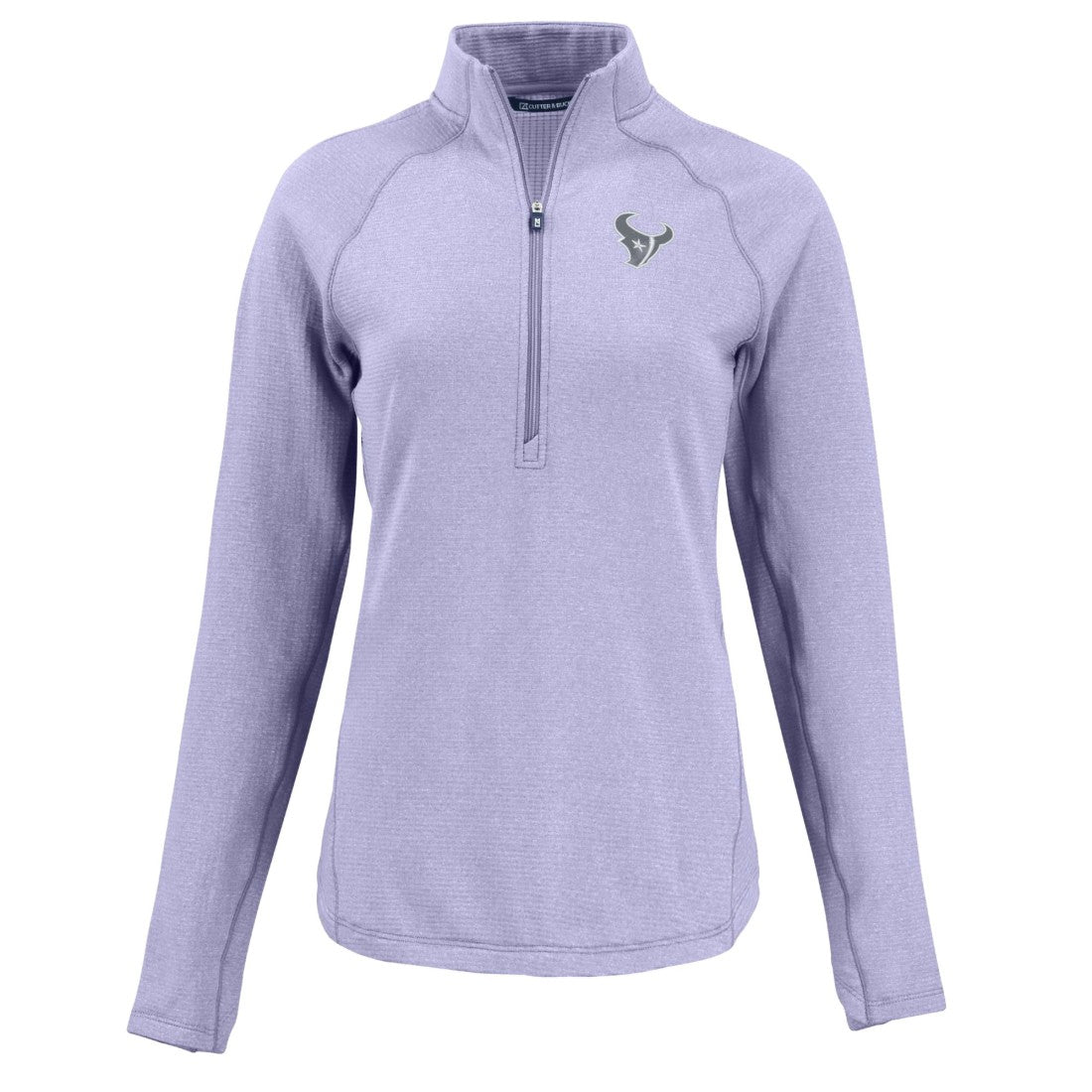 NFL Houston Texans Cutter & Buck Women's Peshastin Eco Fleece Recycled Half-Zip Top