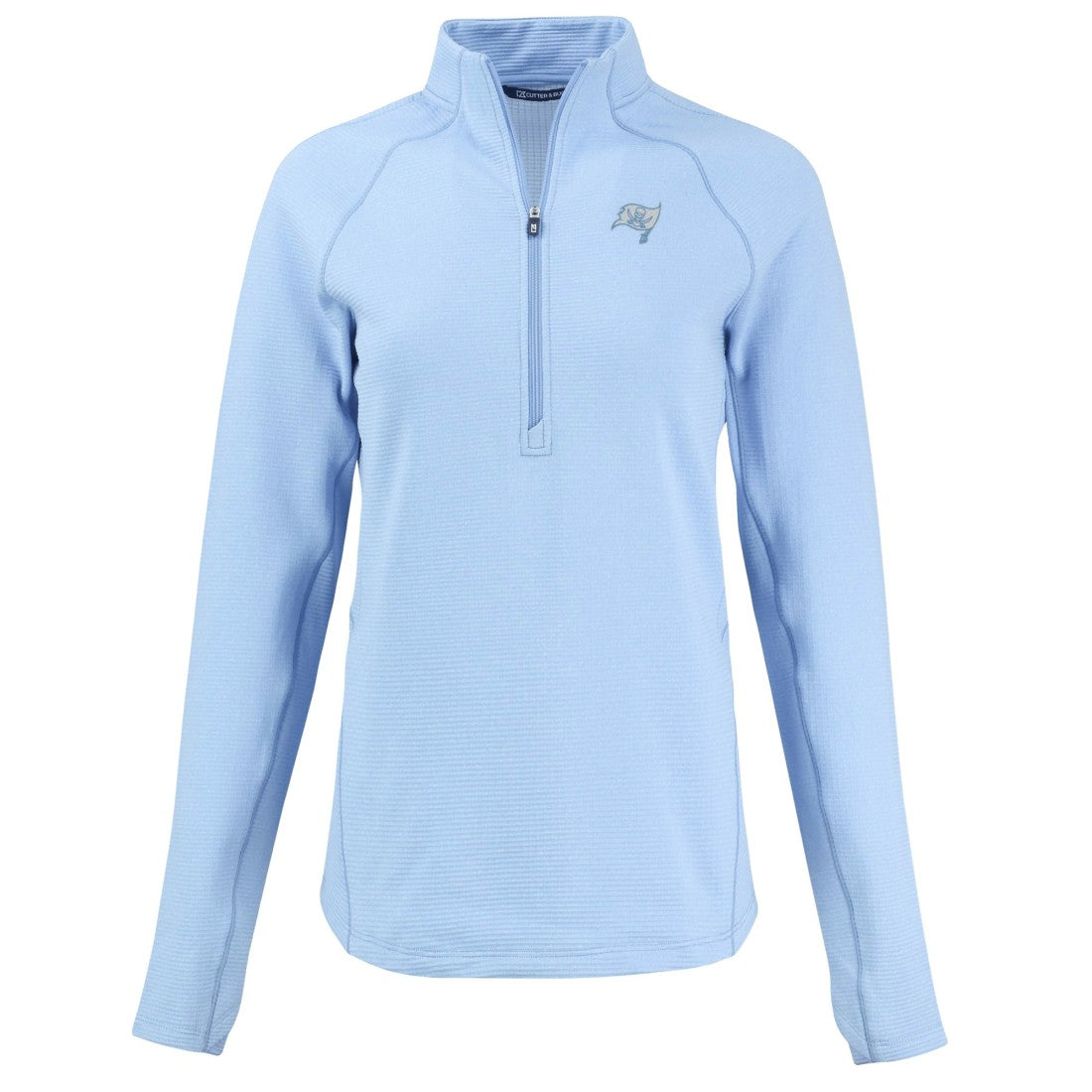 NFL Tampa Bay Buccaneers Cutter & Buck Women's Peshastin Eco Fleece Recycled Half-Zip Top