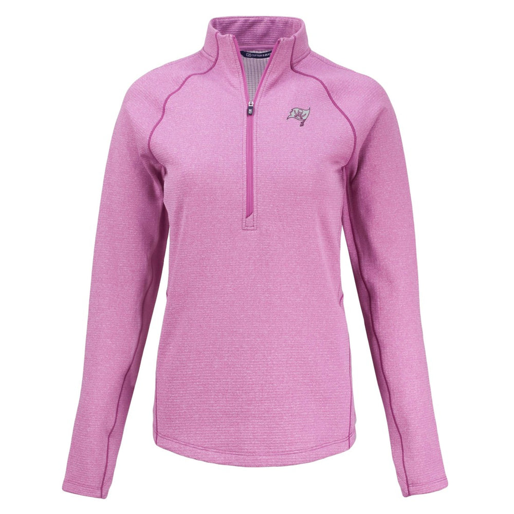 NFL Tampa Bay Buccaneers Cutter & Buck Women's Peshastin Eco Fleece Recycled Half-Zip Top