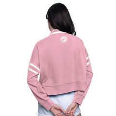NFL Miami Dolphins Starter Women's Power Play Cropped Pullover Sweatshirt