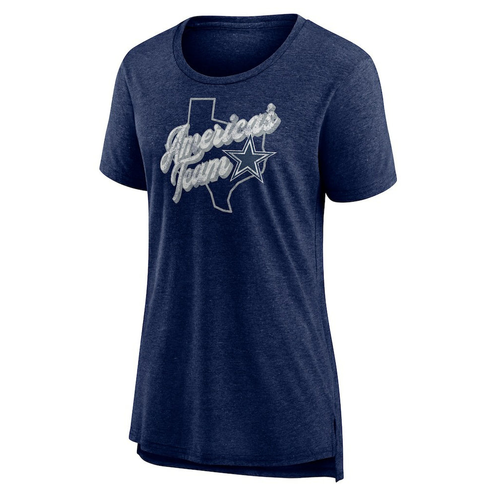 NFL Dallas Cowboys Women's First Down Distressed Tri-Blend T-Shirt