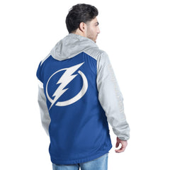 Tampa Bay Lightning G-III Sports by Carl Banks Lateral Half-Zip Hoodie Jacket