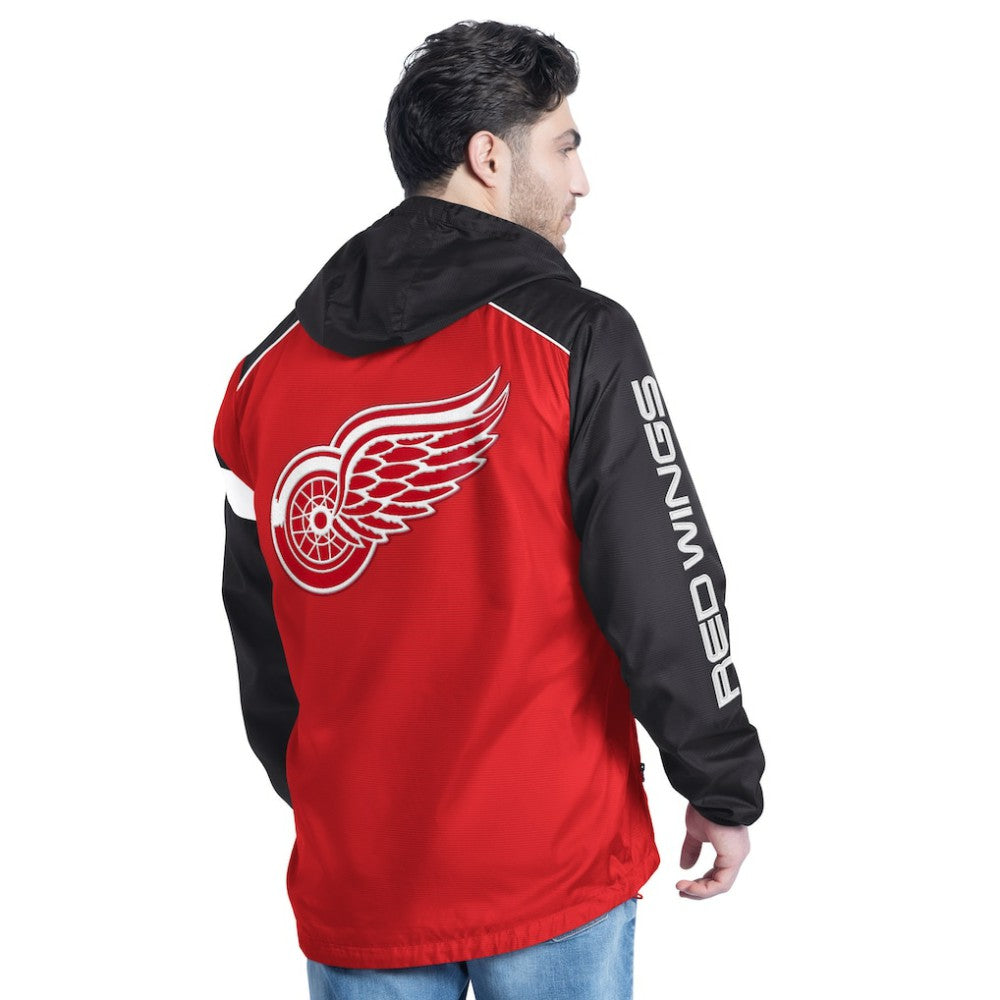 Detroit Red Wings G-III Sports by Carl Banks Lateral Half-Zip Hoodie Jacket