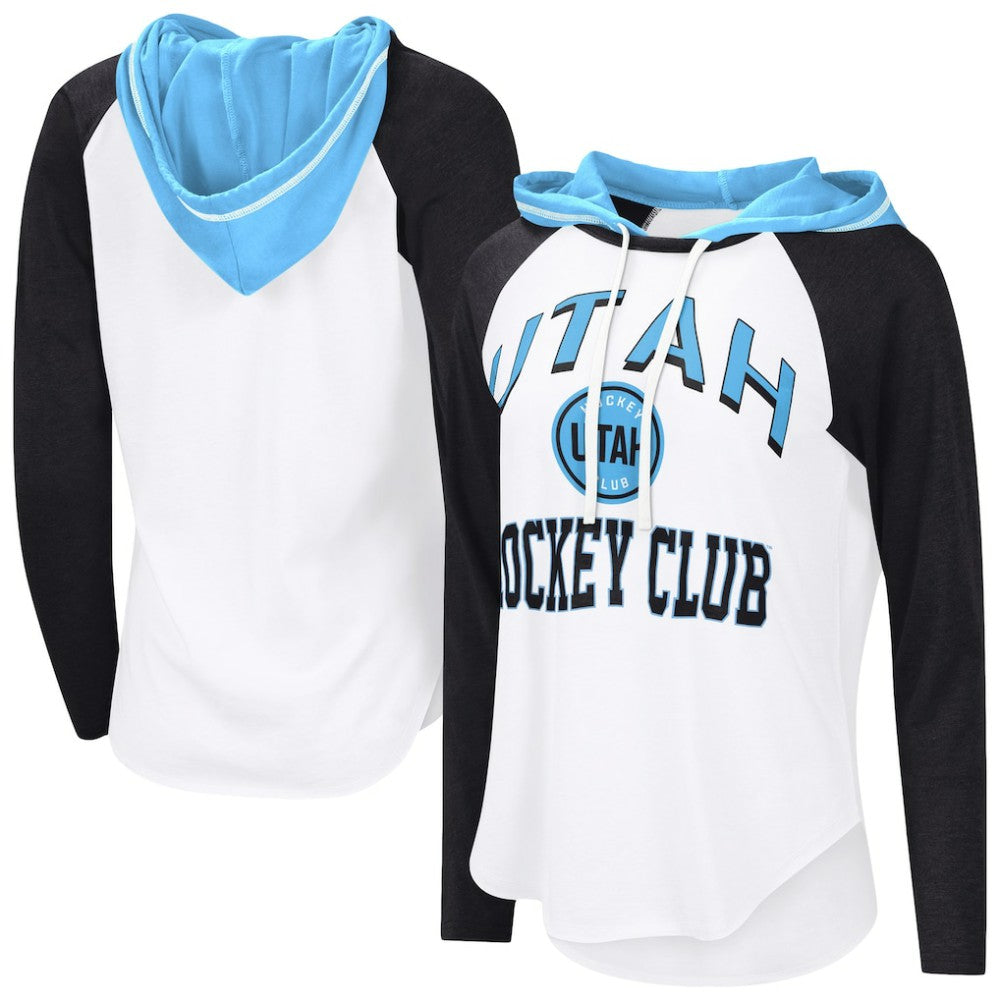 Utah Mammoth G-III 4Her by Carl Banks Women's VIP Raglan Long Sleeve Hoodie T-Shirt