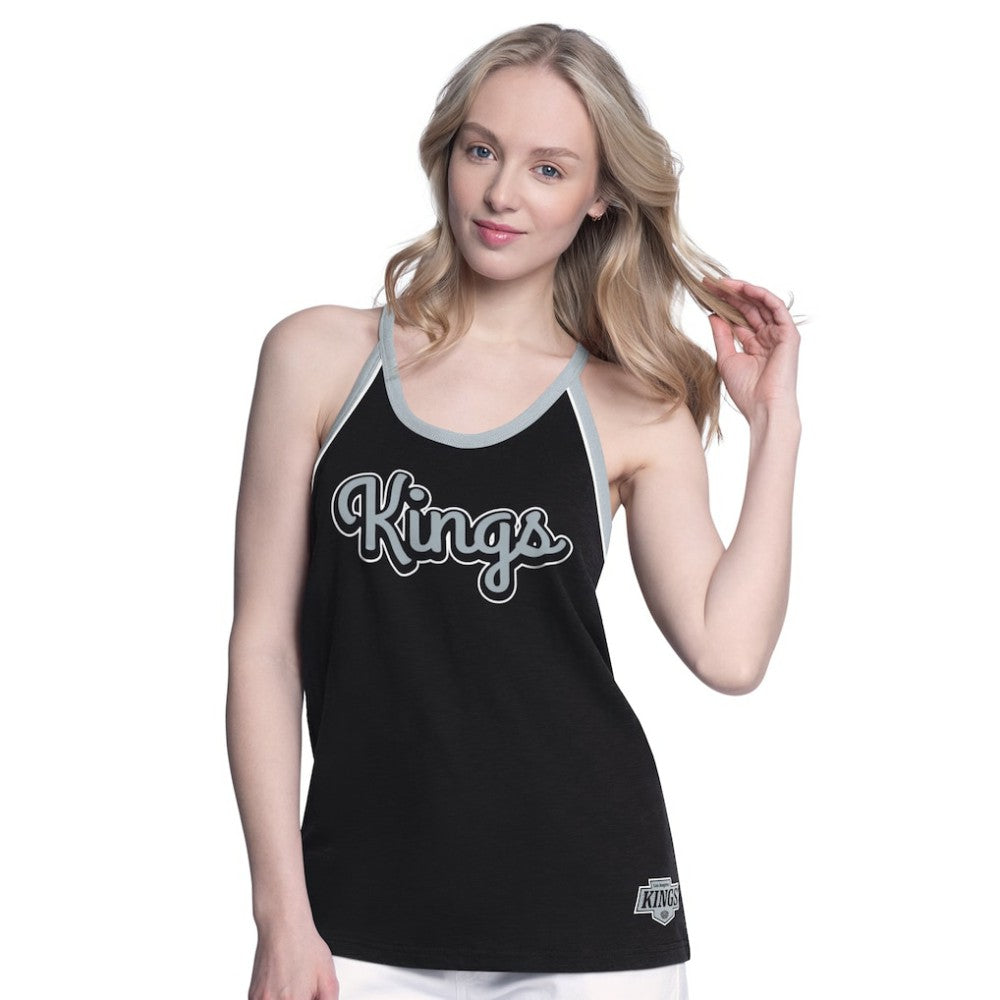 Los Angeles Kings G-III 4Her by Carl Banks Women's Curveball Racerback Scoop Neck Slub Tank Top