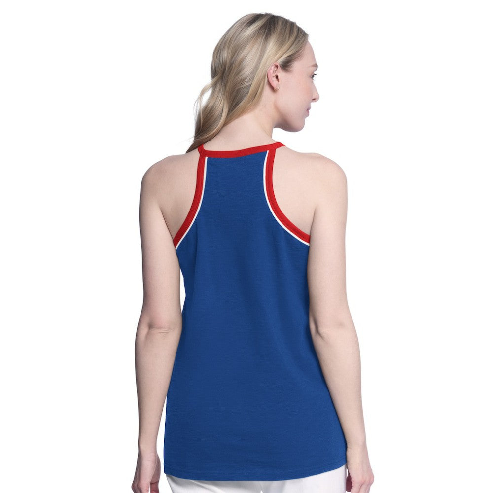 New York Rangers G-III 4Her by Carl Banks Women's Curveball Racerback Scoop Neck Slub Tank Top