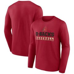 Arizona Diamondbacks Let's Go Long Sleeve T-Shirt - Red