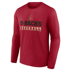 Arizona Diamondbacks Let's Go Long Sleeve T-Shirt - Red
