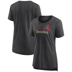Arizona Diamondbacks Women's Practice Time Tri-Blend T-Shirt - Gray
