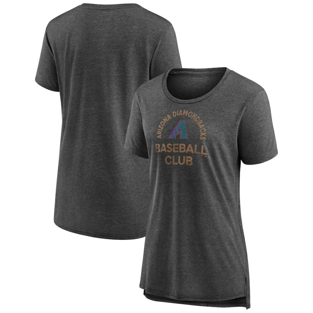 Arizona Diamondbacks Women's Selected First Tri-Blend T-Shirt - Gray
