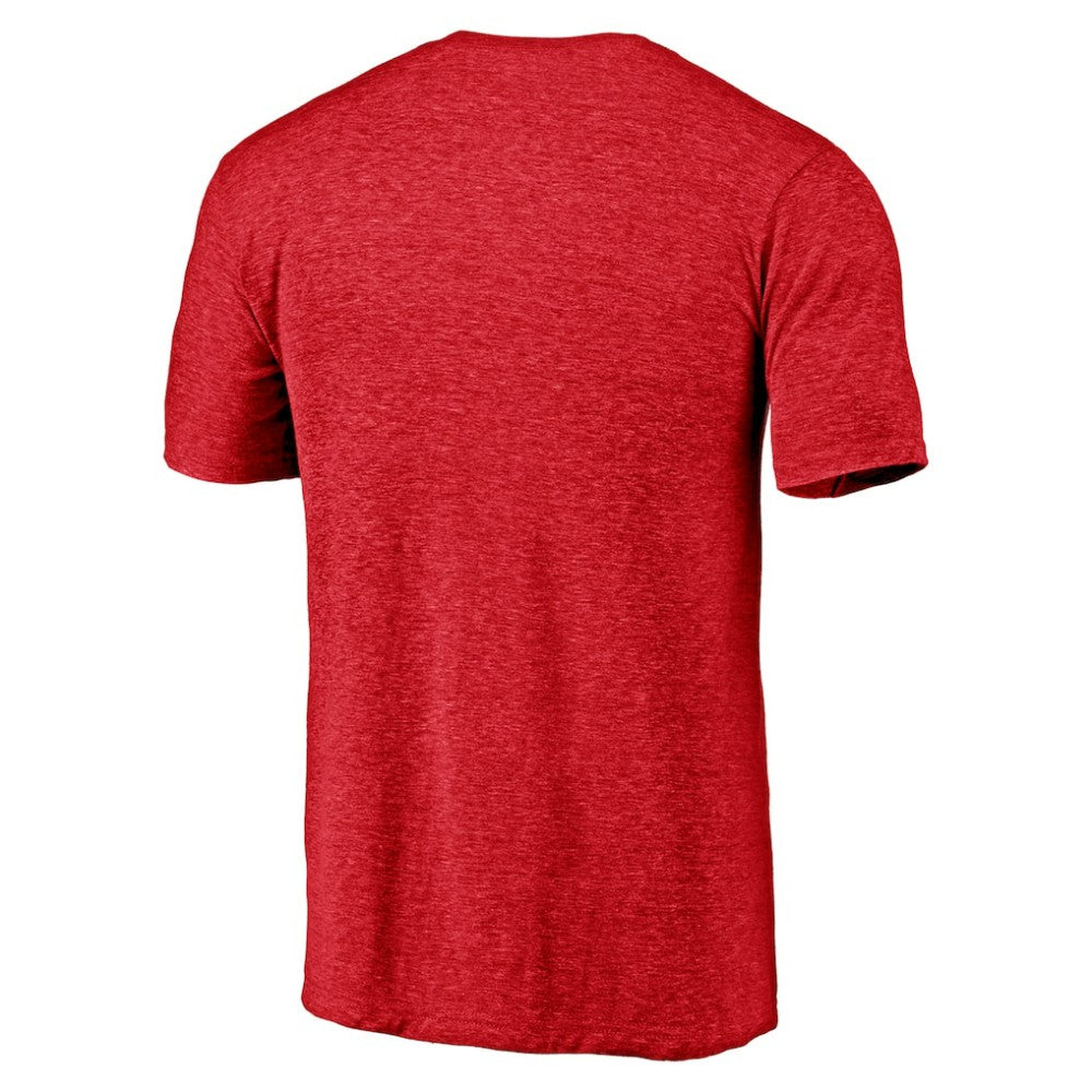 Atlanta Braves Line Corps Tri-Blend T-Shirt - Red