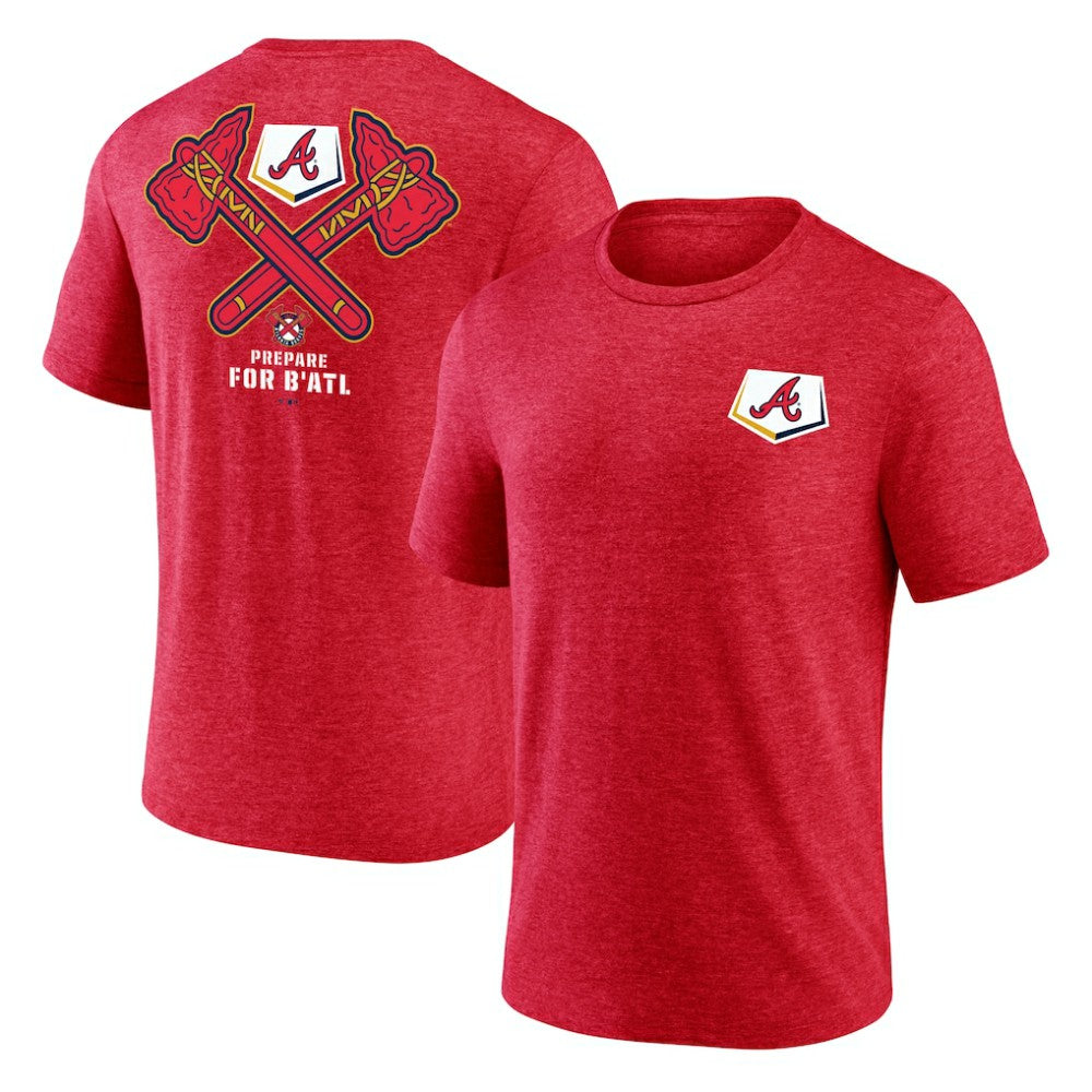 Atlanta Braves BATL Tri-Blend T-Shirt - Red