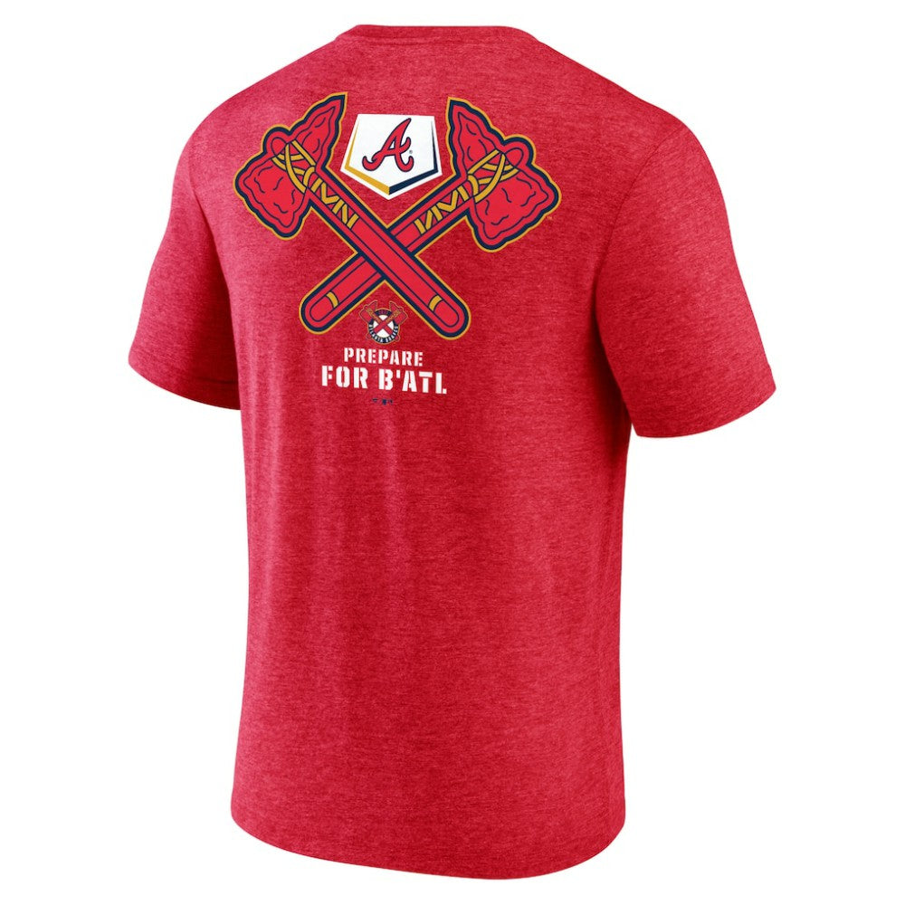 Atlanta Braves BATL Tri-Blend T-Shirt - Red