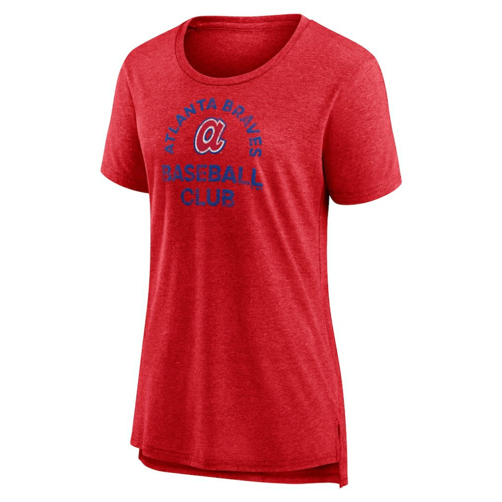 Atlanta Braves Women's Selected First Tri-Blend T-Shirt - Red