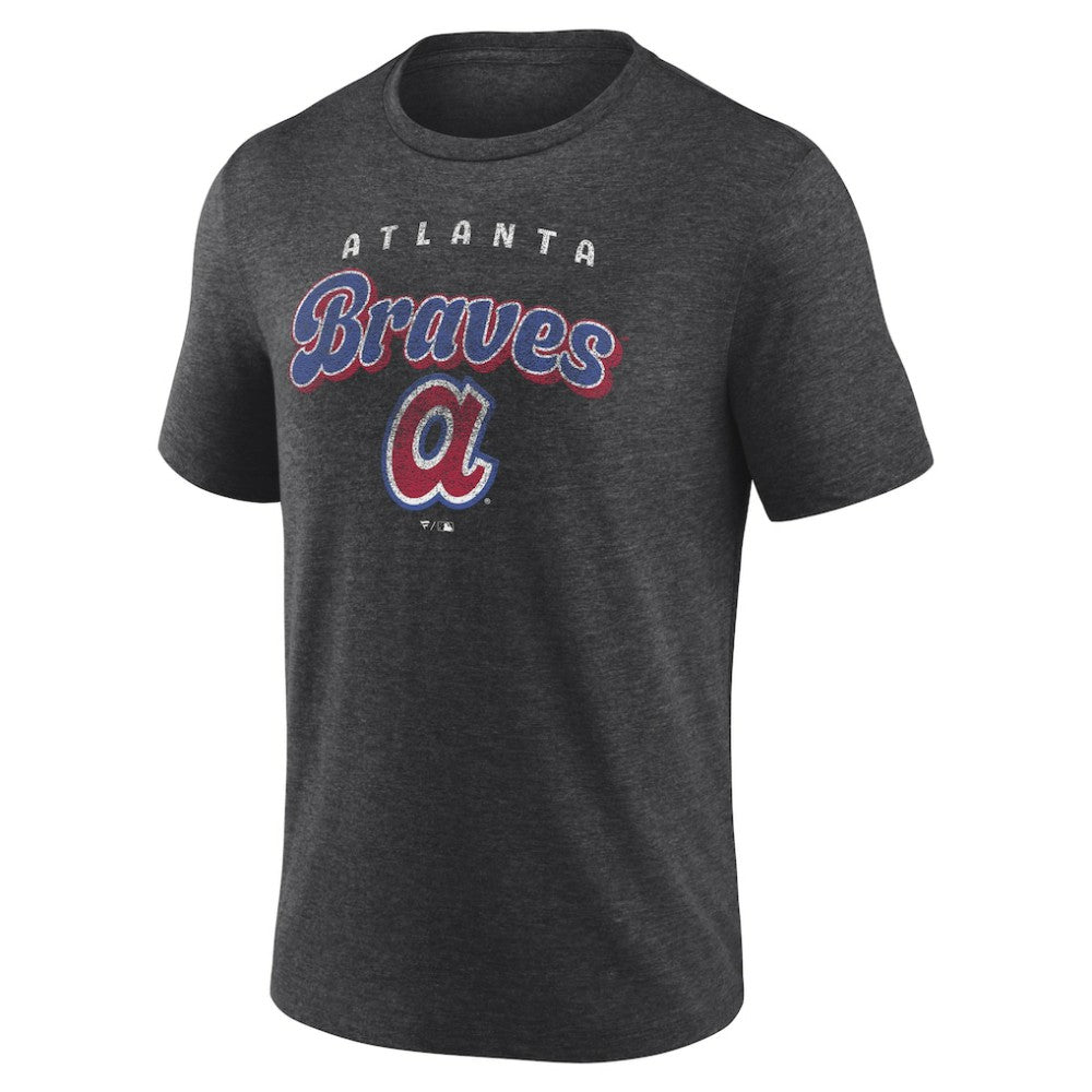 Atlanta Braves Wonderment Tri-Blend T-Shirt - Charcoal