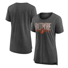 Baltimore Orioles Women's Toppler Tri-Blend T-Shirt - Gray