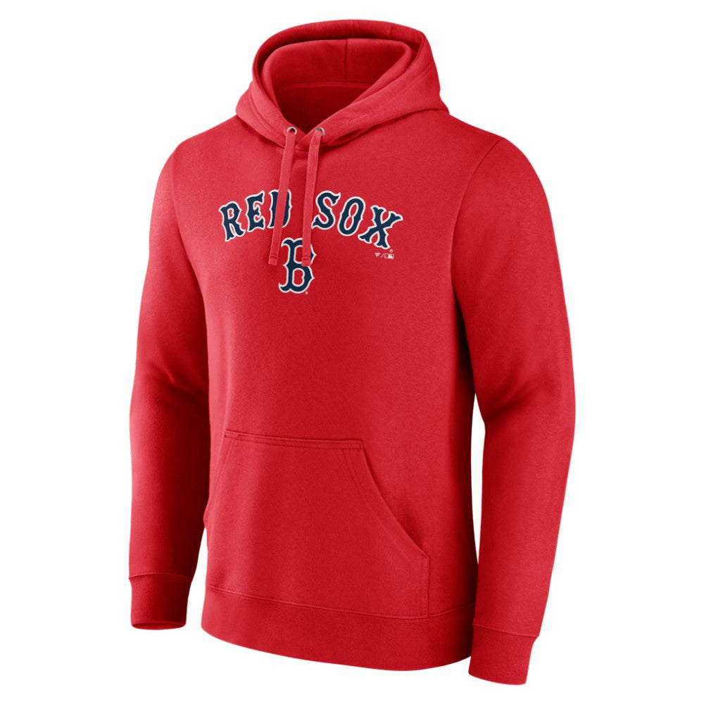 Boston Red Sox Team Lockup Pullover Hoodie - Red