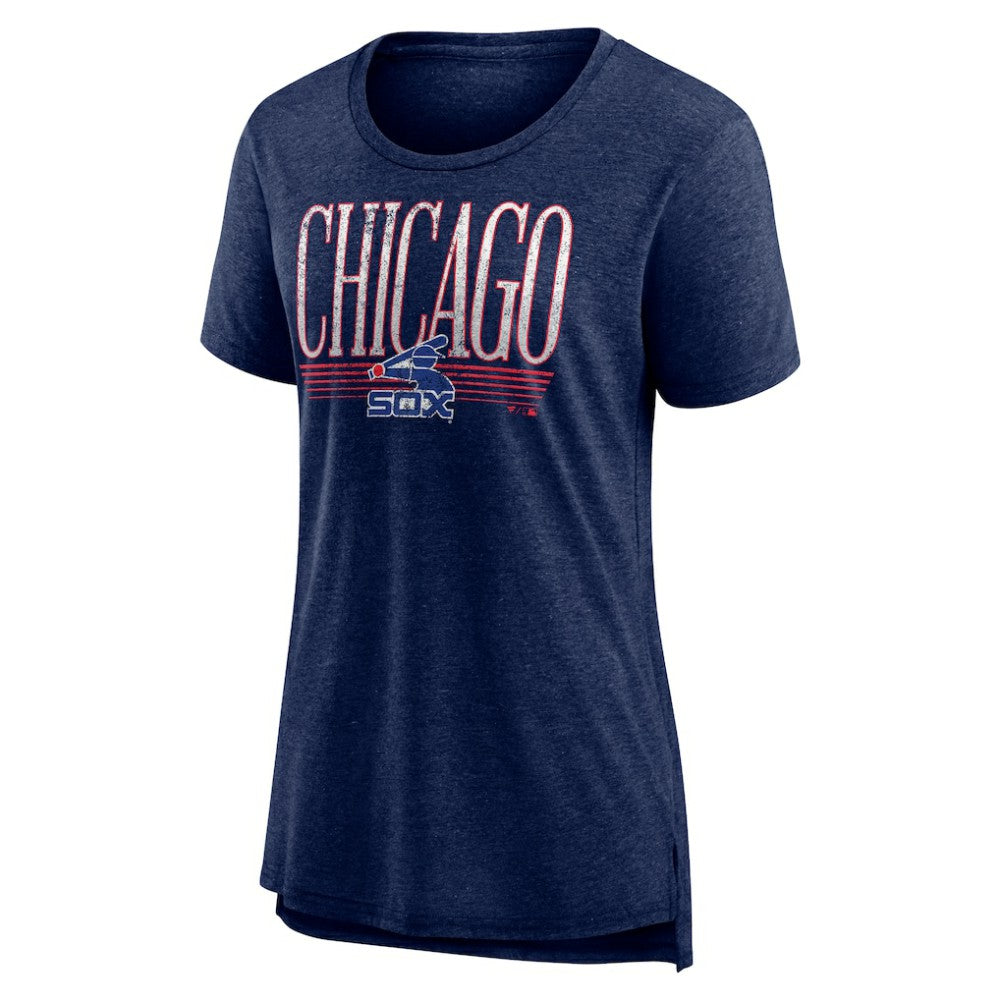 Chicago White Sox Women's Toppler Tri-Blend T-Shirt - Navy