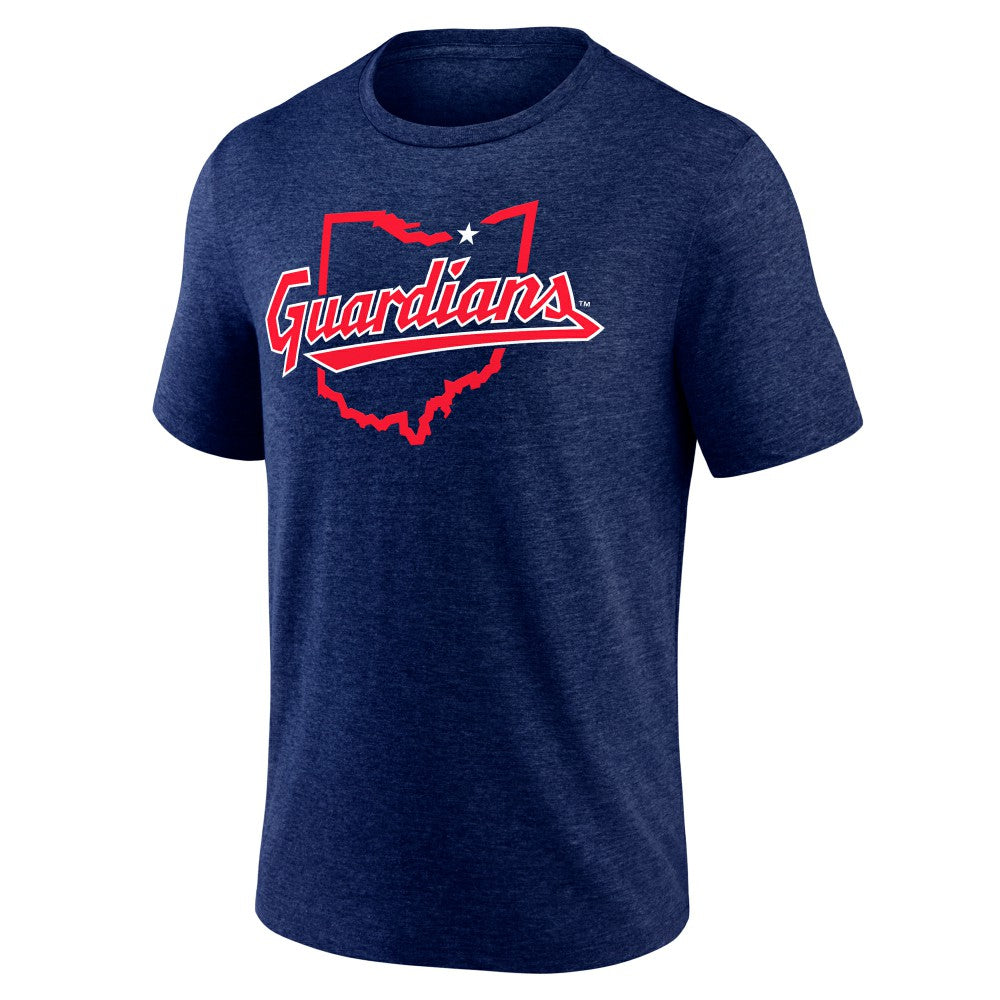 Cleveland Guardians State Guard Tri-Blend T-Shirt - Navy