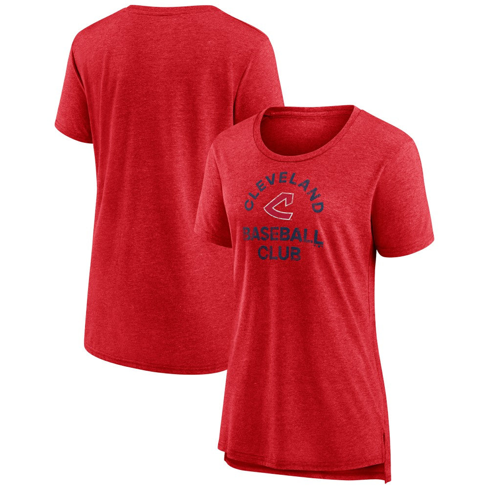 Cleveland Guardians Women's Selected First Tri-Blend T-Shirt - Red