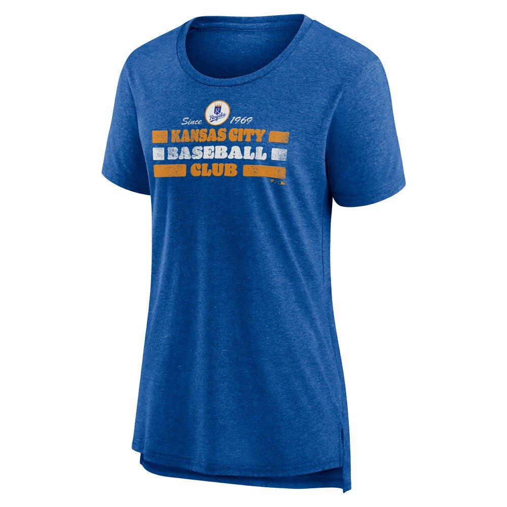Kansas City Royals Women's Power Swing Tri-Blend T-Shirt - Royal