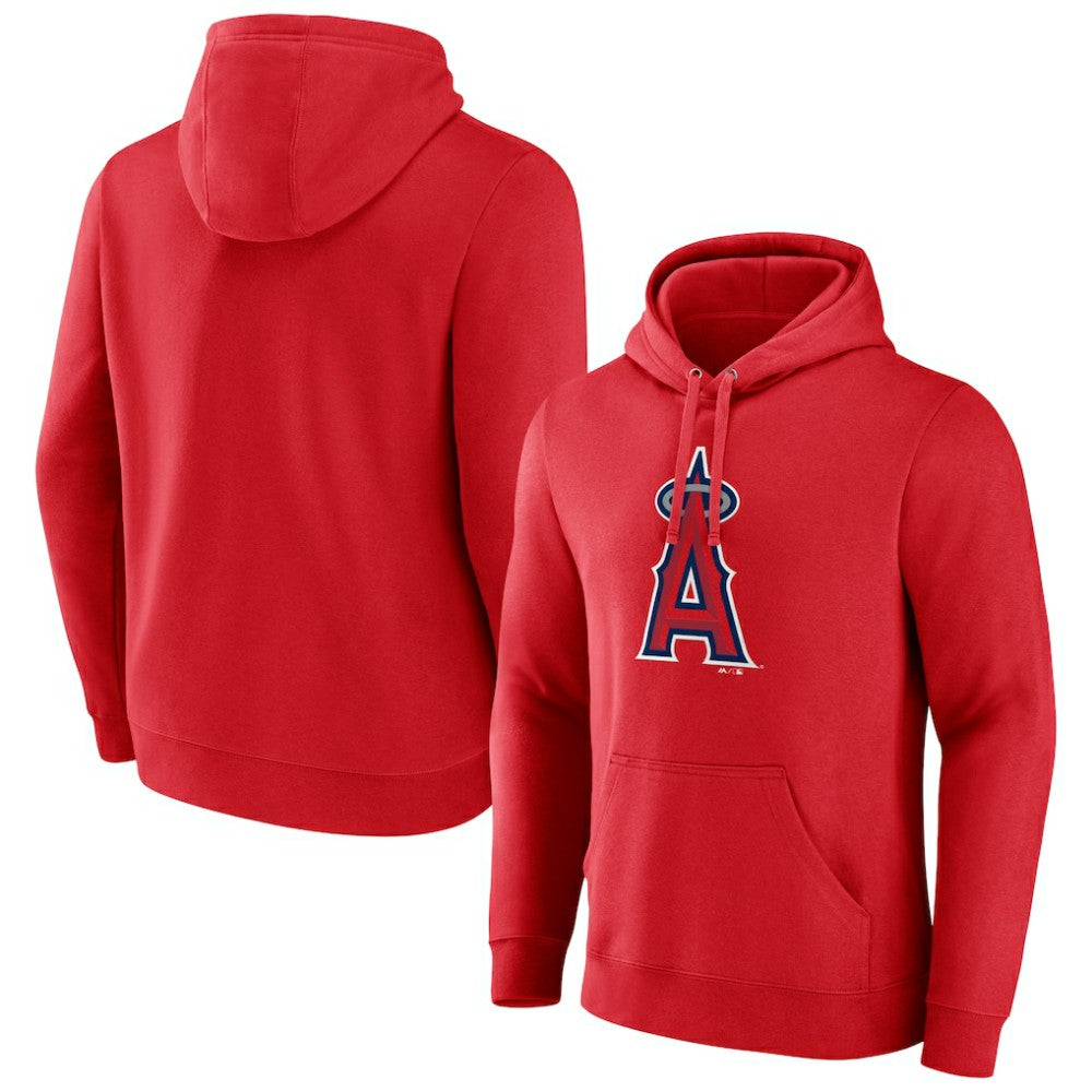 Los Angeles Angels Official Logo Pullover Hoodie - Red