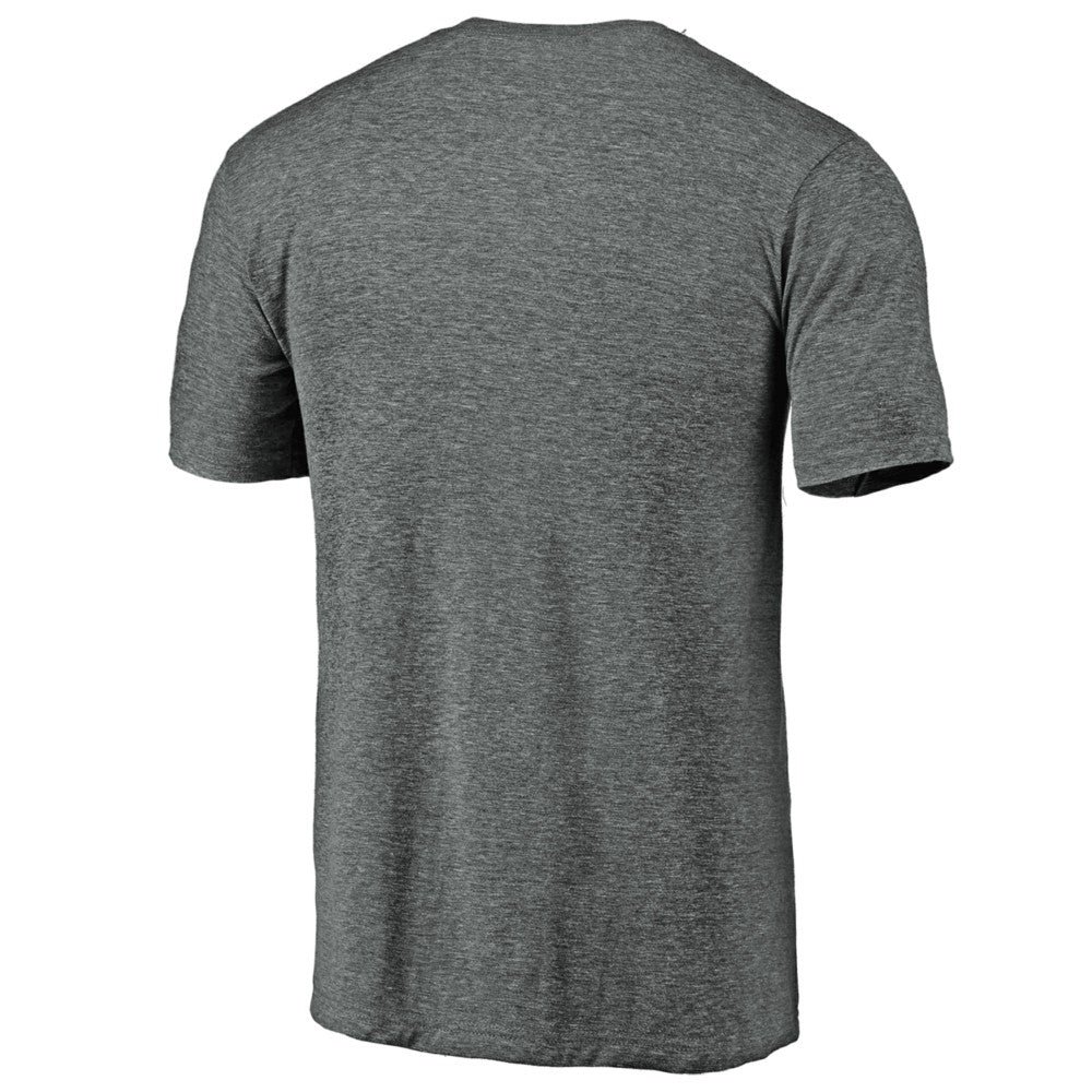 Miami Marlins Weathered Official Logo Tri-Blend T-Shirt - Heather Gray