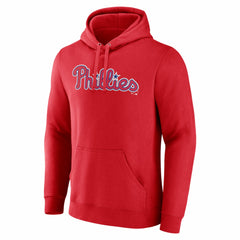 Philadelphia Phillies Official Wordmark Pullover Hoodie - Red