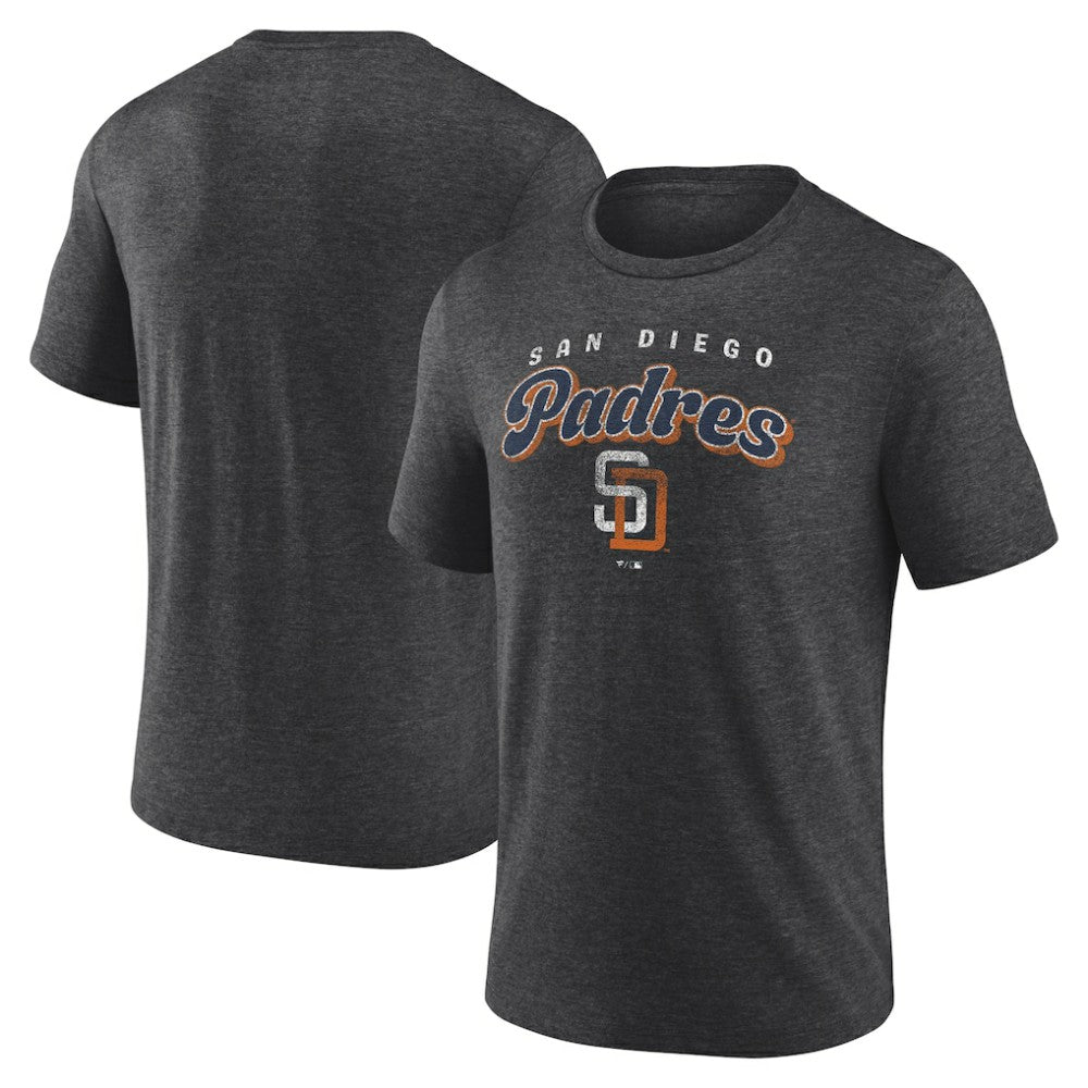 San Diego Padres Wonderment Tri-Blend T-Shirt - Charcoal