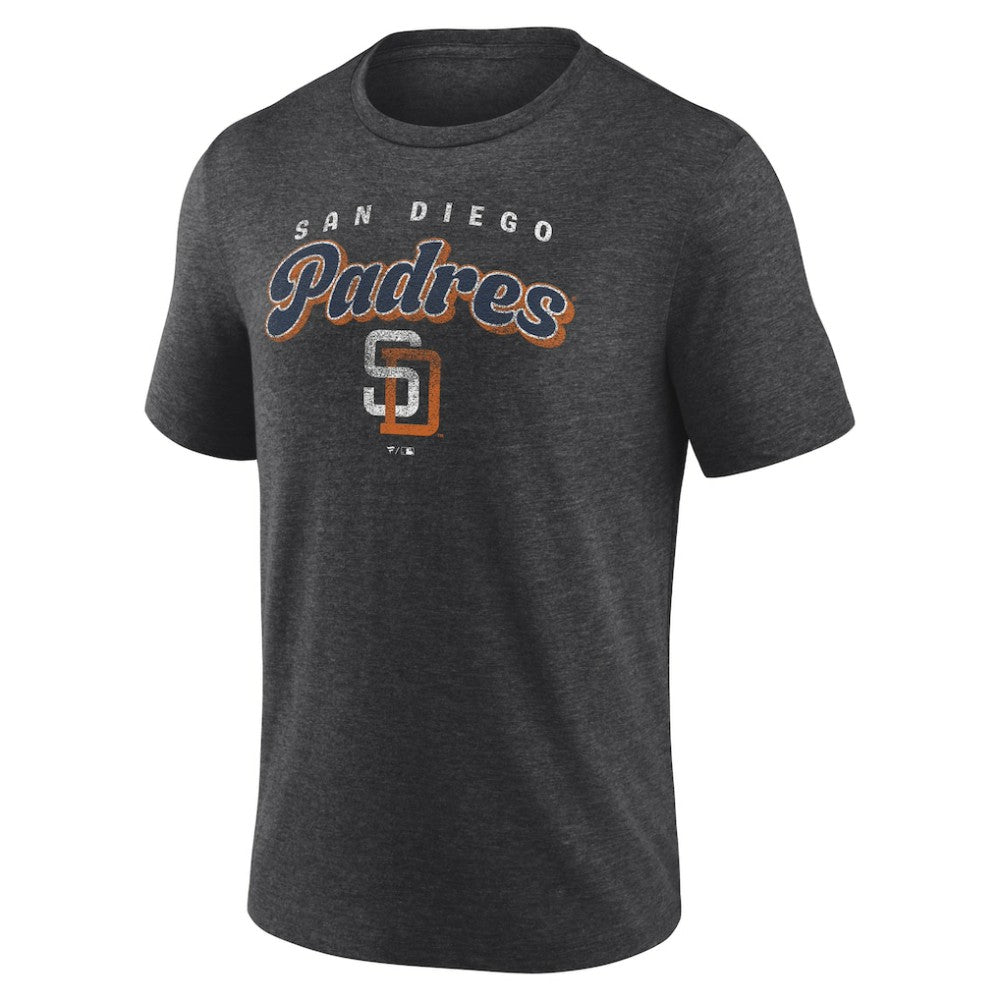 San Diego Padres Wonderment Tri-Blend T-Shirt - Charcoal