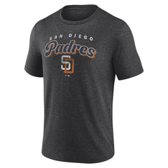 San Diego Padres Wonderment Tri-Blend T-Shirt - Charcoal