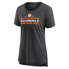San Francisco Giants Women's Power Swing Tri-Blend T-Shirt - Gray