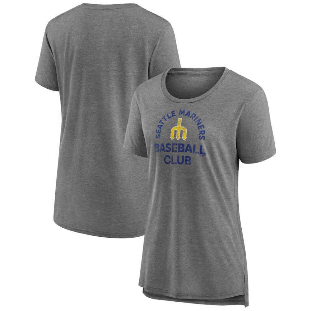 Seattle Mariners Women's Selected First Tri-Blend T-Shirt - Gray
